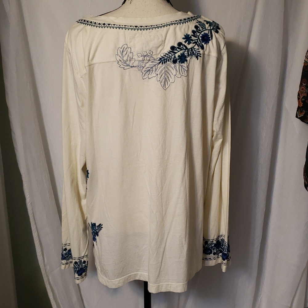 Johnny Was 3X Longsleeved T - Picture 4 of 10